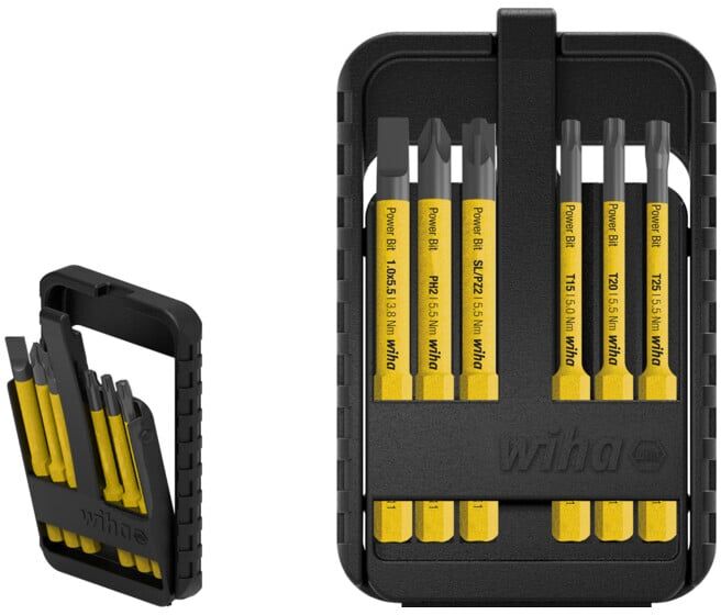Wiha Bit Set Power slimBit electric mixte, 6 pces en boîte slimBit (44106)