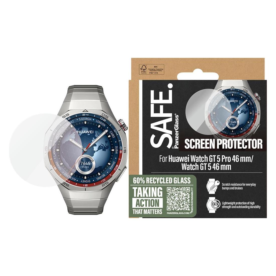 PanzerGlass SAFE. by Displayschutz Huawei GT5 | GT5 Pro | 46mm (SARNUWFG14687)