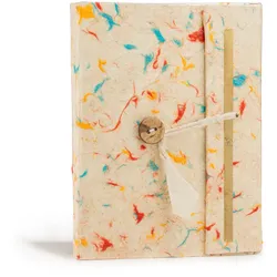 Med Lokta Mixed Colour Cotton Notebook Lrg (15x12cm) - 45 leafs