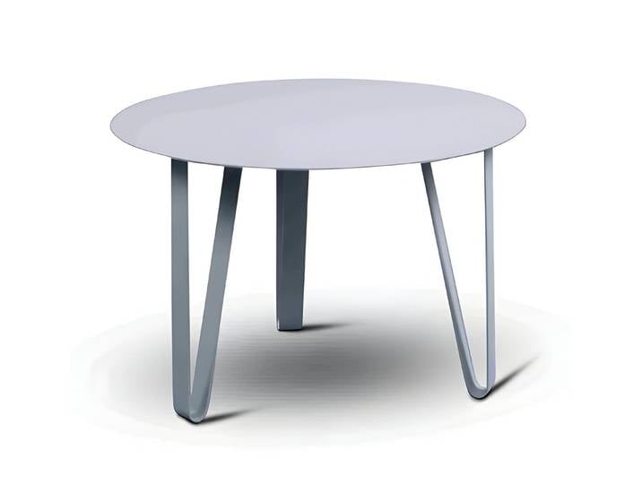 M2 Kollektion Couchtisch Emil, Beistelltisch aus Metall, Modern, Rund 60x40x60 cm