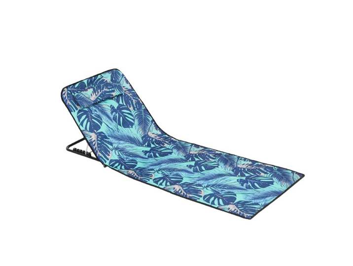 Chaise longue pliante avec dossier inclinable à 5 positions, lit de plage, chaise longue portable, bronzage du soleil, lits de couchage