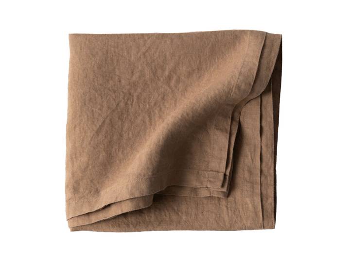 Tell Me More Tell Me More nappe en lin 145x145 cm Noisette