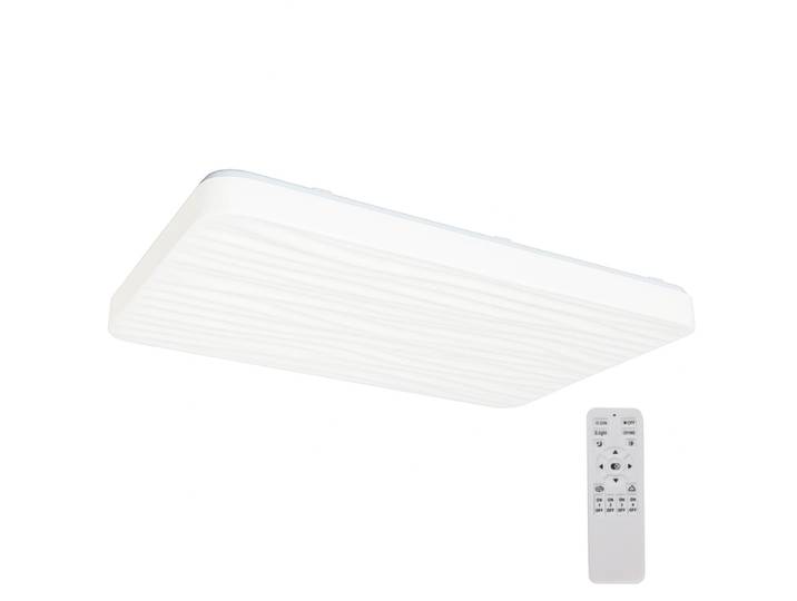 Plafonnier LED rectangulaire 90W, dimmable, télécommande 945×645mm