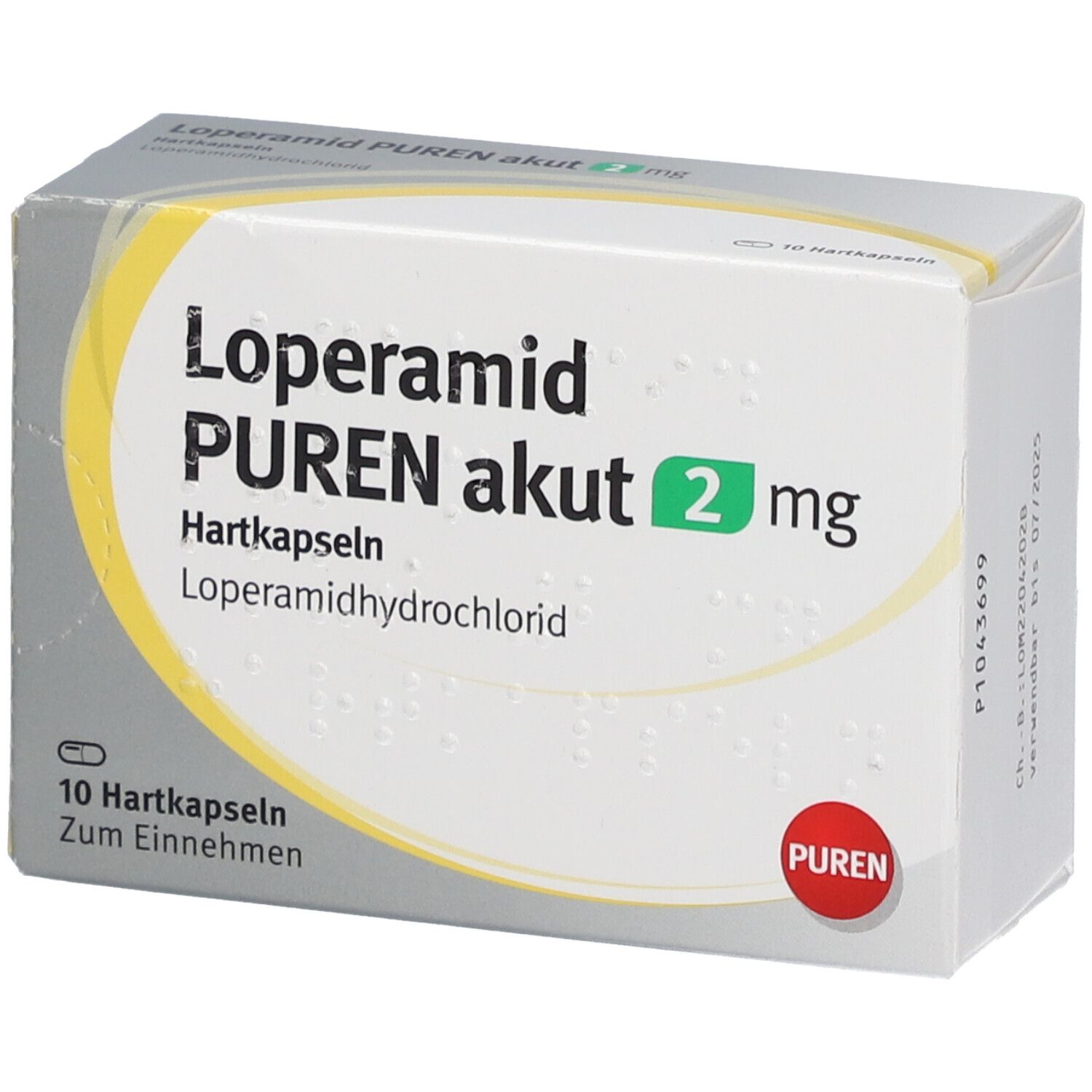 Loperamid Puren akut 2 mg Hartkapseln 10 St