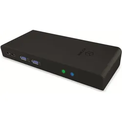 Icy Box IB-DK2251AC Multi-Dock (USB-B, 1 Port), Dockingstation + USB Hub, Schwarz