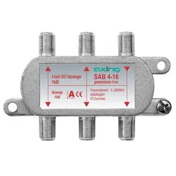 Axing SAB4-16 4-fach SAT-Abzweiger, 16 dB, 5 - 2400 MHz SAB00416 SAB 4-16