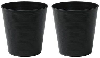 happimess Remi Modern Classic Textured Steel 2-Gallon Wastebasket