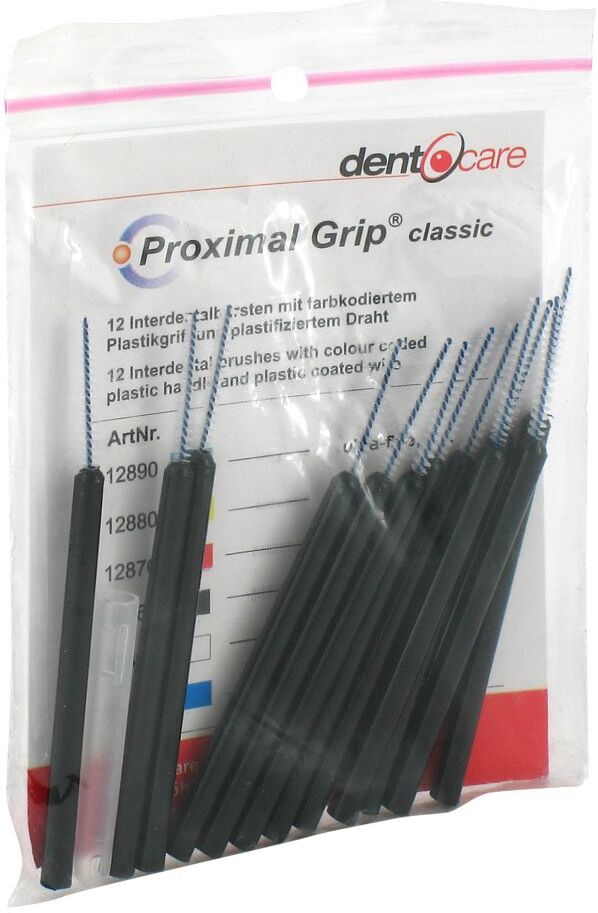Proximal Grip xx-fein schwarz Interdentalbürste 12stk