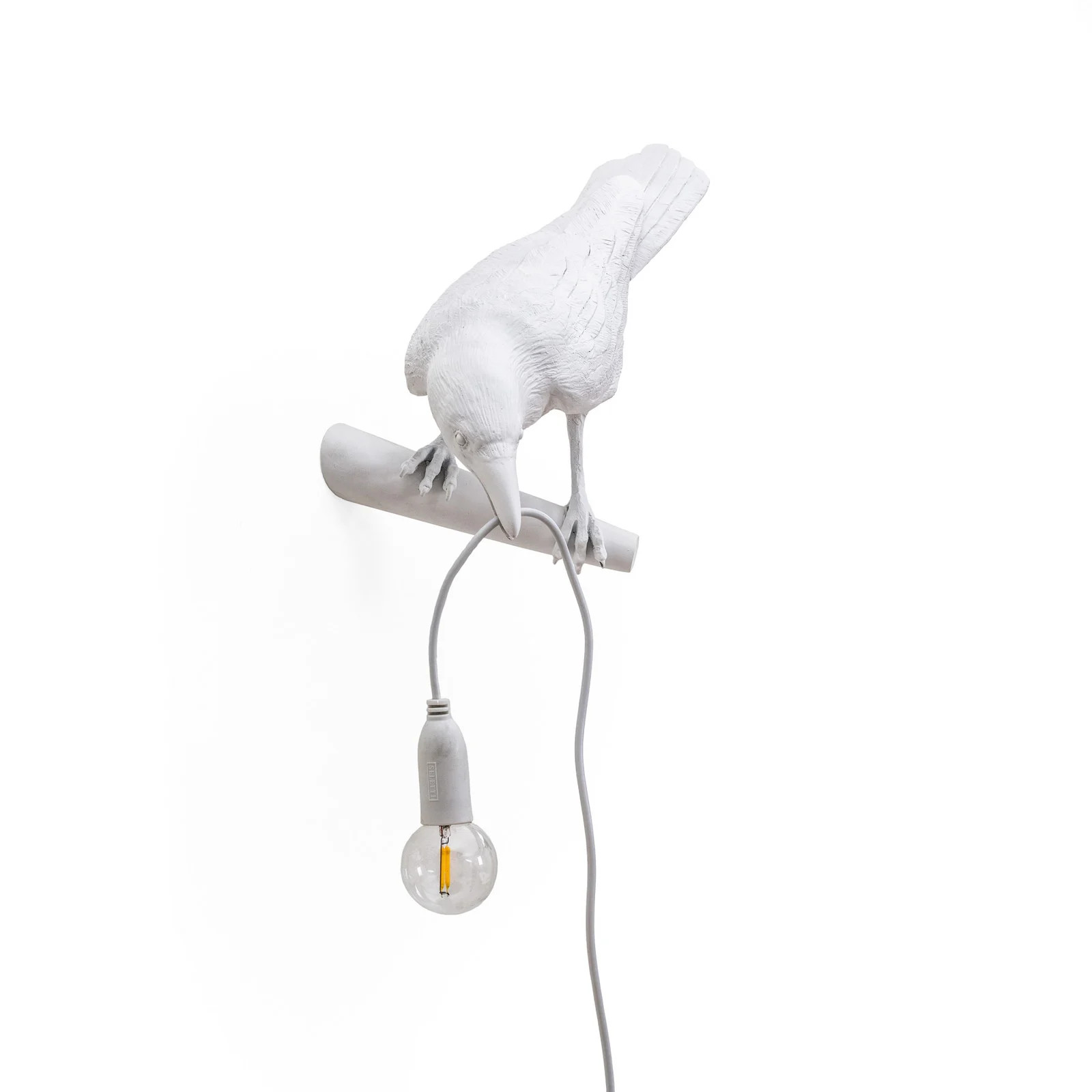 Seletti Bird Lamp Looking Left Wandlamp Wit - Kunststof