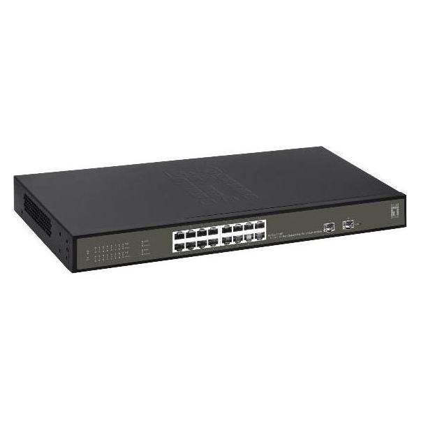 LevelOne GES-2118P Netzwerk-Switch Managed L2 Gigabit Ethernet (10/100/1000) Power over Ethe (18 Ports) (39810334)
