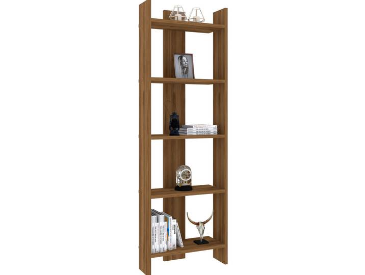 Bücherregal Georis Nussbaum Holzwerkstoff B 52.4 H 149 cm - Bücherregal