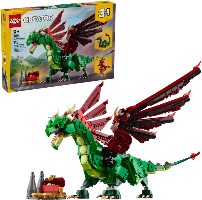 LEGO Creator 3 in 1 31161 Grüner Drache