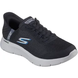 SKECHERS Go Walk Flex Hands Up Slip-In Sneaker Herren BKGY - schwarz 43