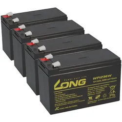 4x AGM-Akkus 12V 9Ah – passend für AEG Protect D 1500 (ältere D-Serie)