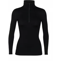 Icebreaker Damen 260 Tech Longsleeve Half Zip - L - Black