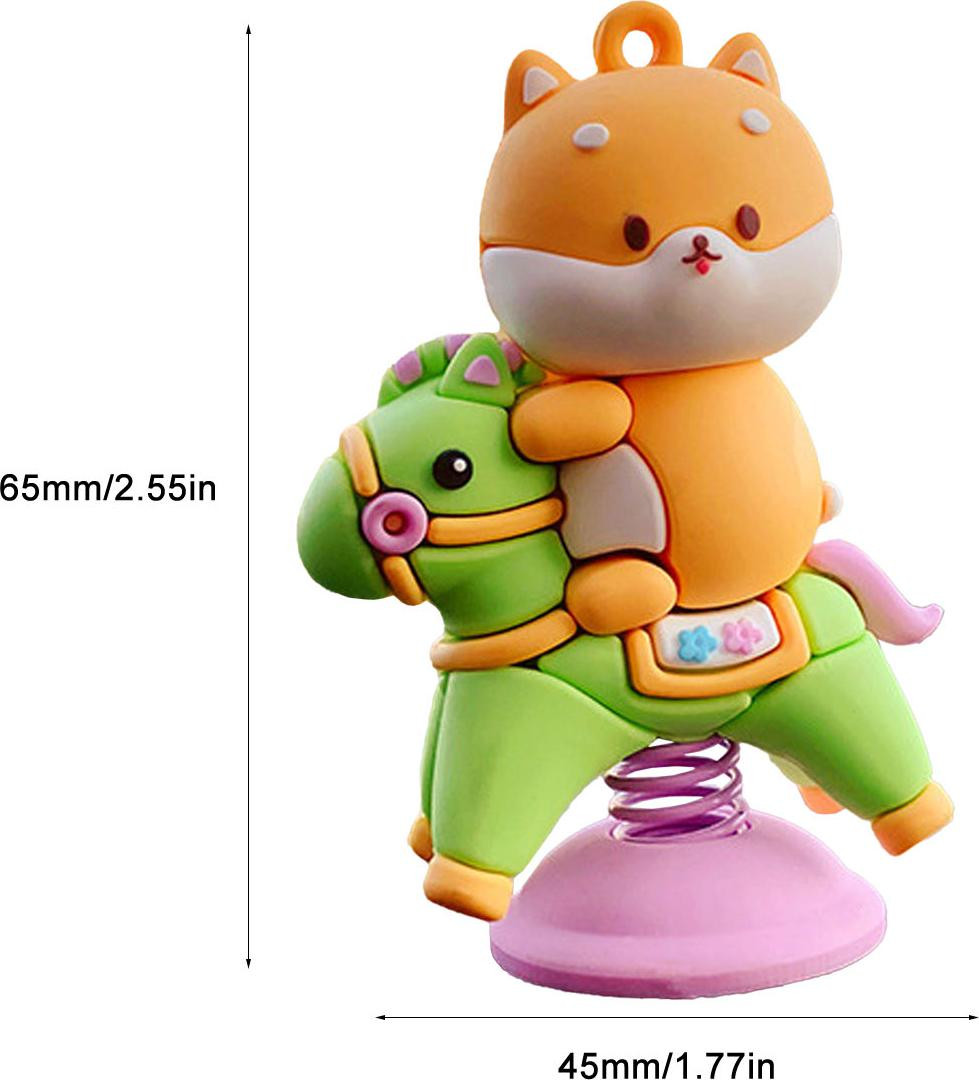 Gistuch Shiba Inu Schommelpaard Decoratie voor Auto en Bureau
