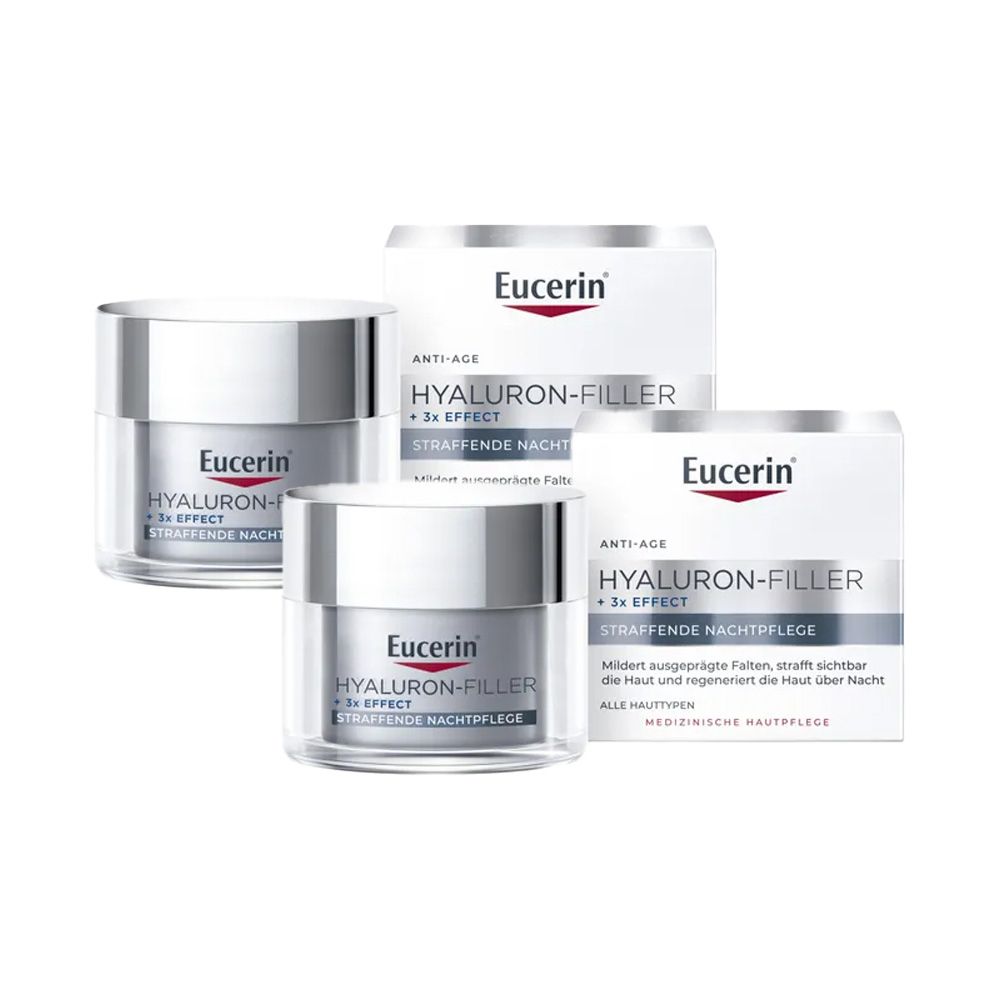 Eucerin Hyaluron Filler Nachtpflege Doppelpack 2x50 ml Creme