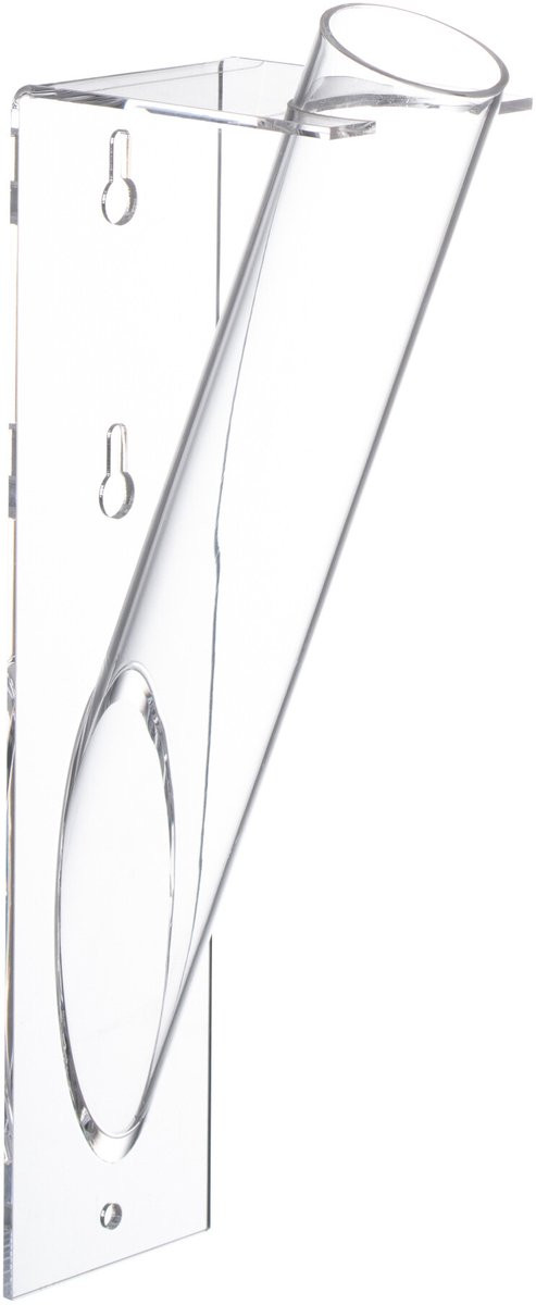 J-Line vaas Tube transparant kunststof small 2 stuks