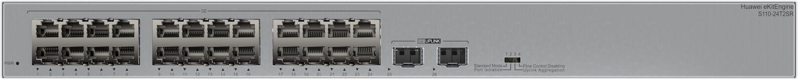 Huawei eKit Switch S110-24T2SR 24x + 2x GbE SFP unmanaged L2 98012196