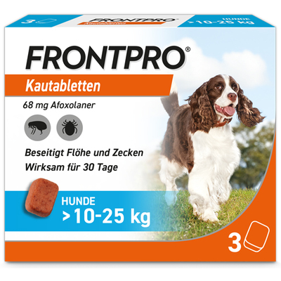 Boehringer Ingelheim VETMEDICA GmbH FRONTPRO 68 mg Kautabletten f.Hunde >10-25 kg 3 St 18654297