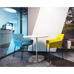 Besprechungstisch Büro rund 80 - 100 - 120 cm Asin2