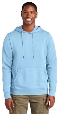 District DT2200 Wash Fleece Hoodie in Heritage Blue size Medium   Cotton/Polyester Blend