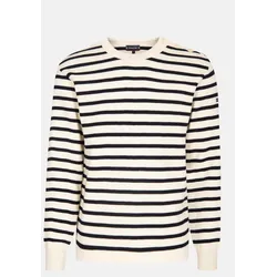 Armor Lux Pullover Fouesnant natur-marine gestreift Herren