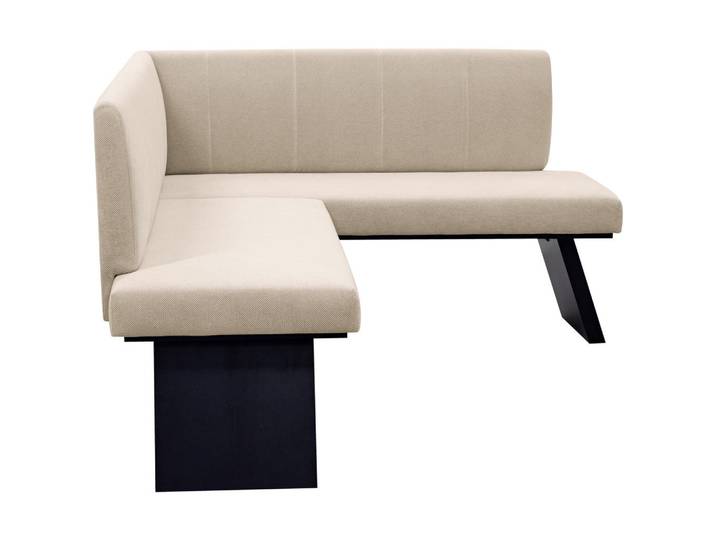 Eckbank, Weiß, L-Form, 185x150 cm, Esszimmer, Bänke, Eckbänke