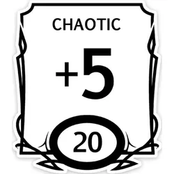 Crit Stones Stat Block Chaotic Sticker