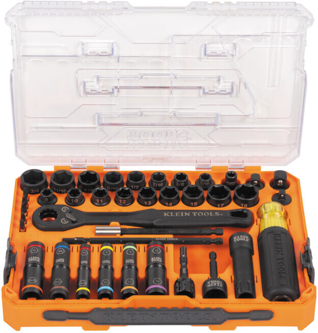 Klein Tools Set de clés à chocs à passage et à bascule KNECT™ 39 pièces (65500KNECT)