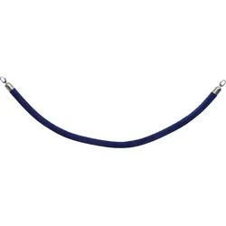 Securit® Samtseil für Empfangspfosten "Classic" - Blau - Chrom-Endstücke - 150cm