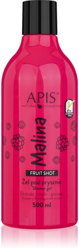 Apis Natural Cosmetics Fruit Shot Raspberry shower gel 500 ml