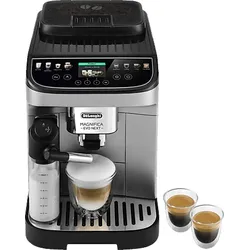 DELONGHI Magnifica Evo Next ECAM310.80.SB - 13 Rezepte, 3 Benutzerprofile, einfache Bedienung, Kaffeevollautomat Silber/Schwarz