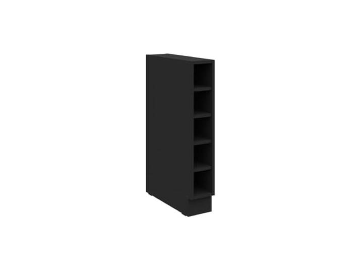 Küchen Unterschrank Regal 15 cm Schwarz Küchenzeile Küche Siena/Monza/Arona