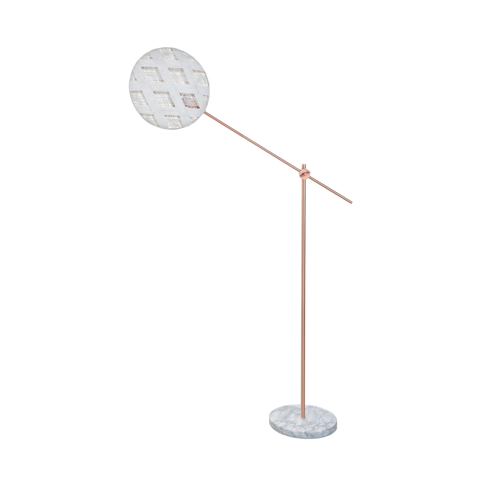 Forestier Chanpen M vloerlamp, koper/wit, Hoogte: 170 cm