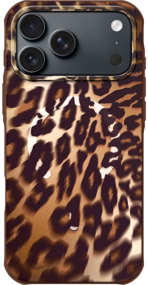 LAUT iPhone 18 Pro / 17 Pro HUEX WAVE Mobil Cover - MagSafe Kompatibel - Mocha Leopard