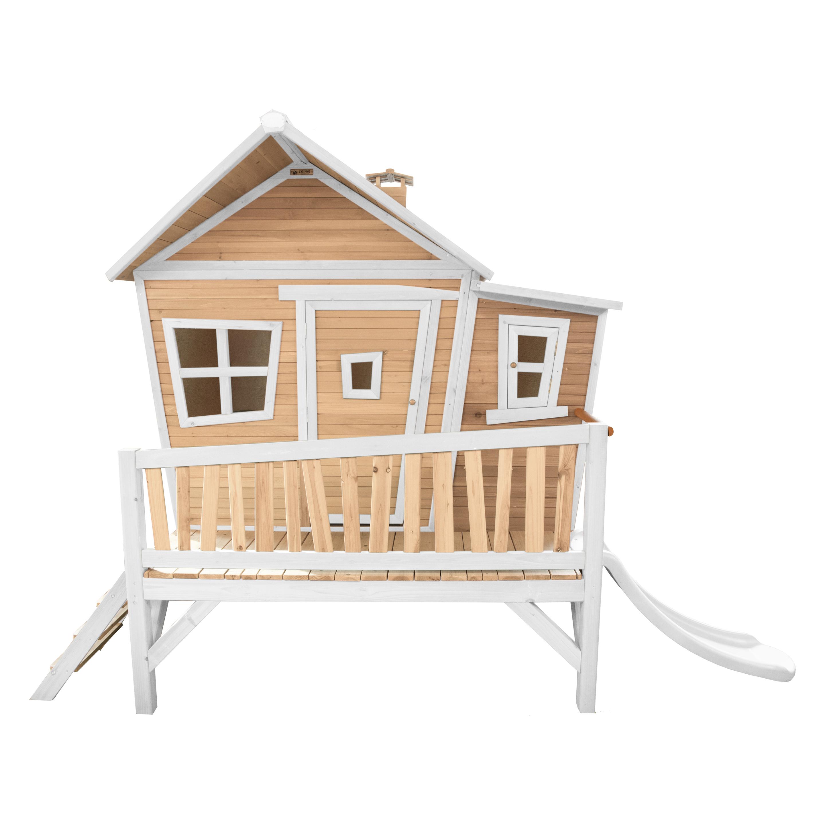 Axi Emma Spielhaus Braun/Weiss - Weisse Rutsche (A030.108.91)