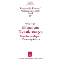 Einkauf von Dienstleistungen, Fachbücher von Georg Sorge