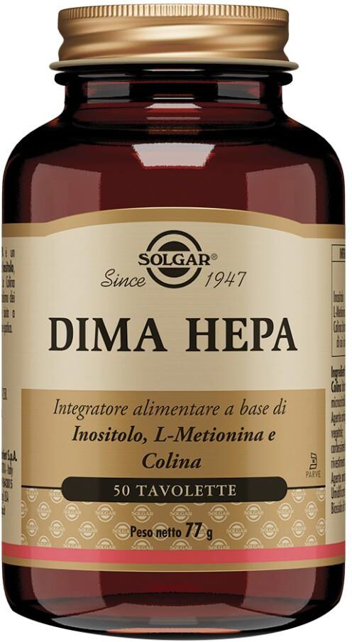SOLGAR IT. MULTINUTRIENT SpA Solgar - Dima Hepa 50 Tavolette - Integratore per il Benessere del Fegato e del Sistema Digestivo