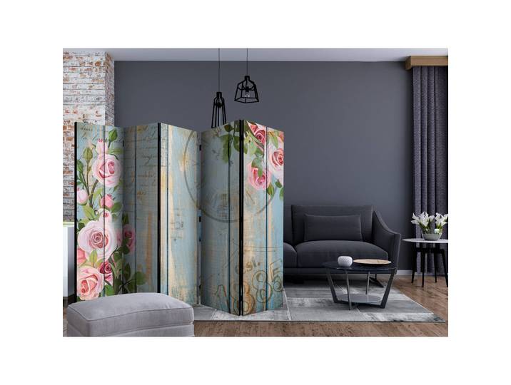Paravent Vintage Garden Polaire Multicolore 225 x 172 x 3cm