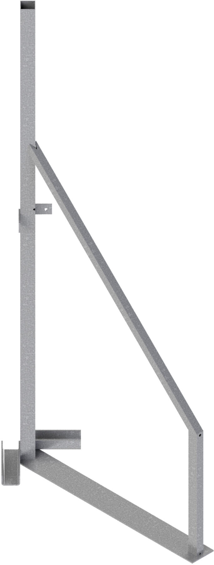 Schake Eck-Holzbauzaunständer und Eckoberteil, Eck-Holzbauzaunständer verzinkt (3B160-E)