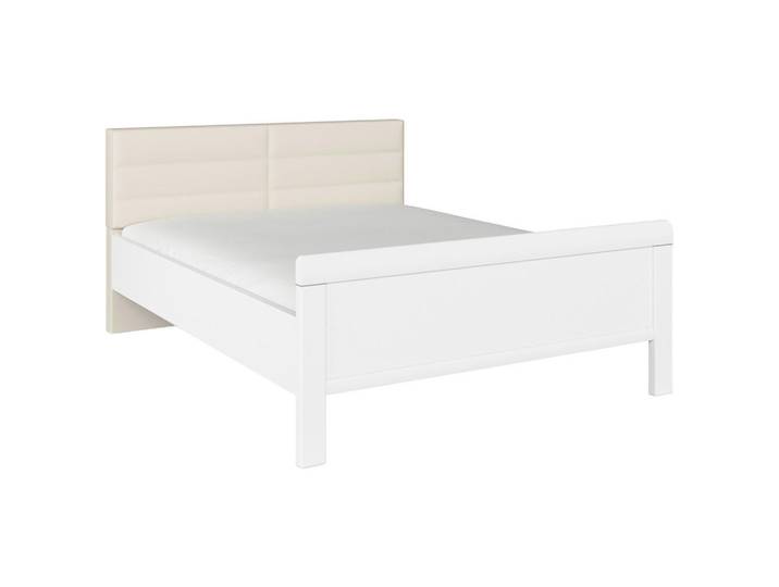 Novel Bett, Weiß, Champagner, 140x200 cm, Blauer Engel, Goldenes M, BQ - Bündnis für Qualität, Made in Germany, in verschiedenen Holzdekoren erhältlich, Größen erhältlich, Schlafzimmer, Betten, Einzelbetten