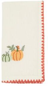 Saro Lifestyle "Fall Pumpkins Napkin (Set of 4) - 18""x18"""
