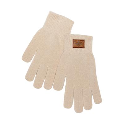 Beanie CHIEMSEE "Beanie + Glove Set", Herren, Gr. L/XL, beige (birch), Obermaterial: 45% Baumwolle, 45% Polyacryl, 10% Elasthan, Mützen Beanie