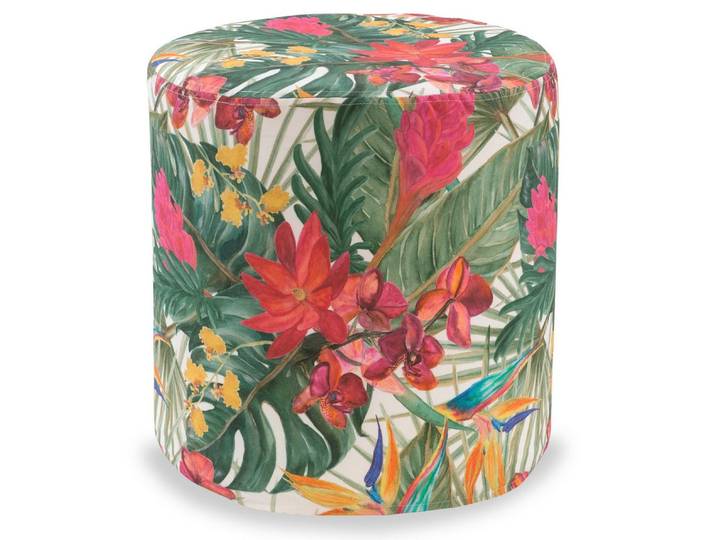 H.O.C.K. Sitzhocker H.O.C.K. Beach Life Outdoor Hocker rund Pouf ø45x45cm Dschungel, Hocker, Sitzhocker, Pouf Hocker, Barhocker - wetterfest, vielseitig