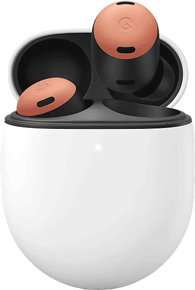 Auriculares de botón - Google Pixel Buds Pro, 11h Autonomía reproducción, Estuche carga USB-C, Resistencia IPX4, Coral