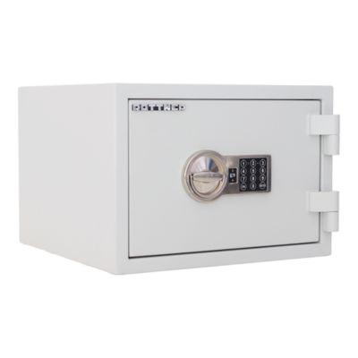Rottner feuersicherer Wertschutzschrank Fire Safe 30, 18 l, S2, Feuerschutz bis 30 min, Elektronikschloss, Stahl, lichtgrau