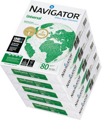 Kopierpapier Navigator Universal, DIN A4, 80 g/m², hochweiß, 2500 Blatt