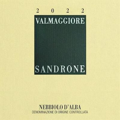 """Sandrone Nebbiolo d'Alba Valmaggiore (1.5 Liter Magnum) 2022 Red Wine - Italy"""