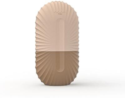 Inspired Living GlowFreeze Ice Facial Roller Cooling Ice Roller For Face, Puffiness Relief & Skin Contouring Tool brown